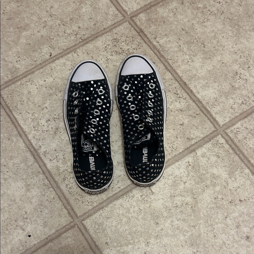 Converse Black and White Patterned Sneakers